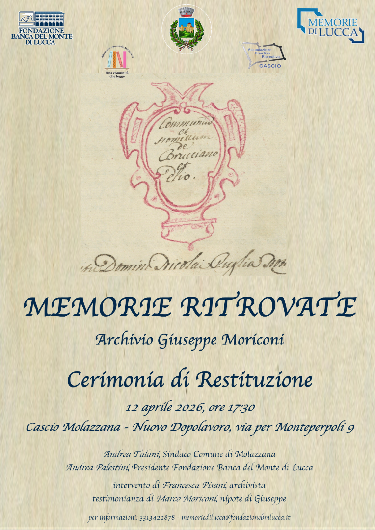 Domenica 12 aprile 2026: Memorie ritrovate a Cascio di Molazzana